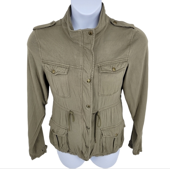 Maurice’s Olive Green Utility Jacket Zip Up/ Button Up Size XL - Picture 13 of 13